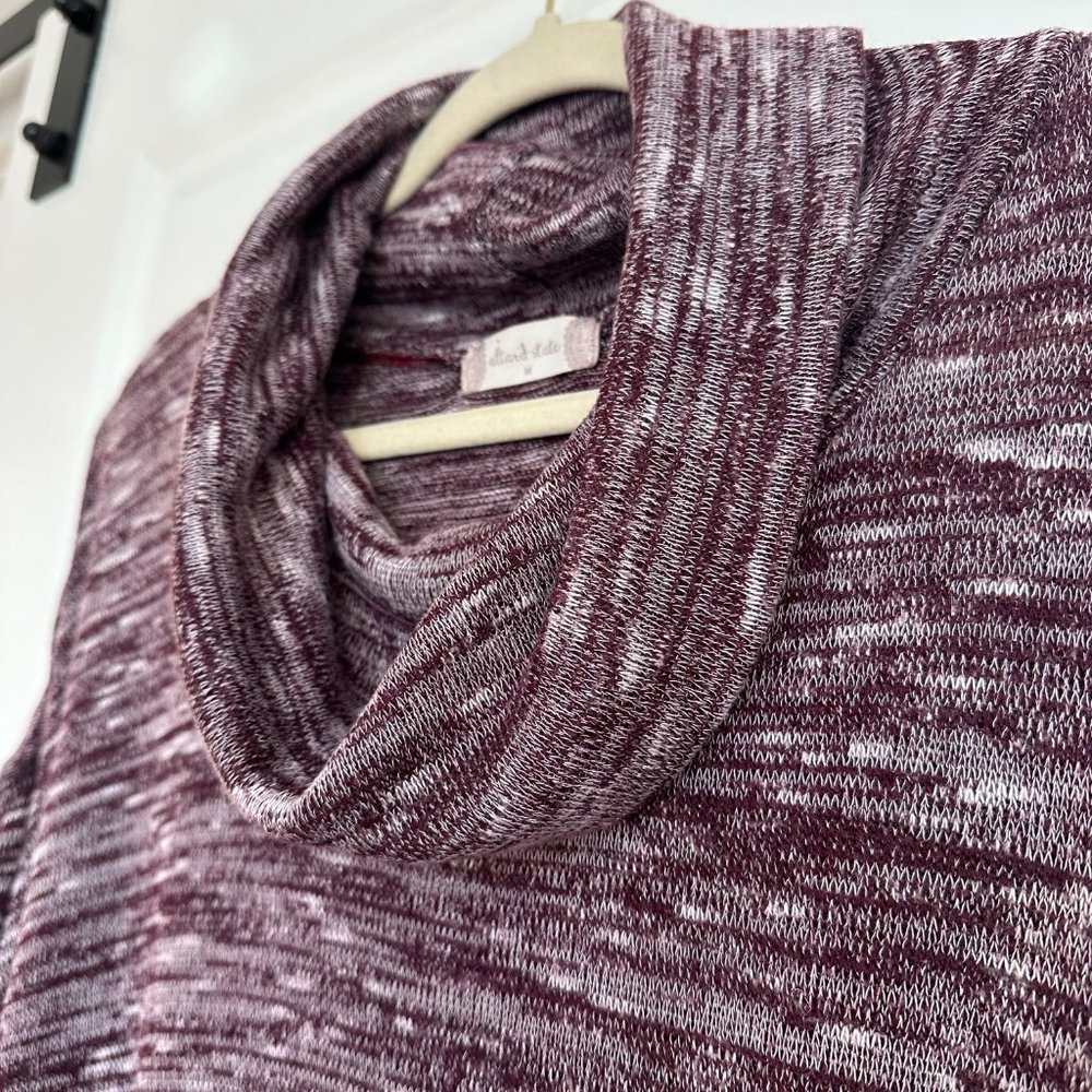 Cowlneck Sweater with Back Slit